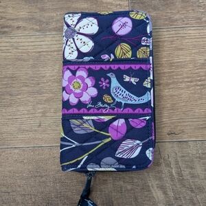 Vera Bradley Pigeon Printed Floral Nightingale Accordion Wallet
